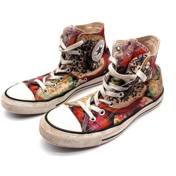 Converse Chuck Taylor Granny's Donuts Print Mens 6 Womens 8 High Top Sneakers - Picture 1 of 14